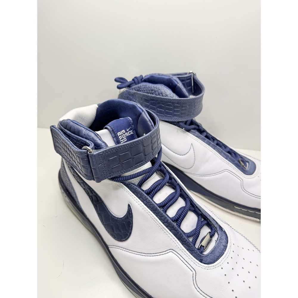 Nike Air Force 25 Supreme Crocodile Navy White 315015-942 Size 15.5 Rare Vintage - Picture 3 of 14